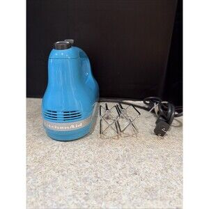 KitchenAid Ultra Power 5-Speed Hand Mixer - Electric Mixer Crystal Blue